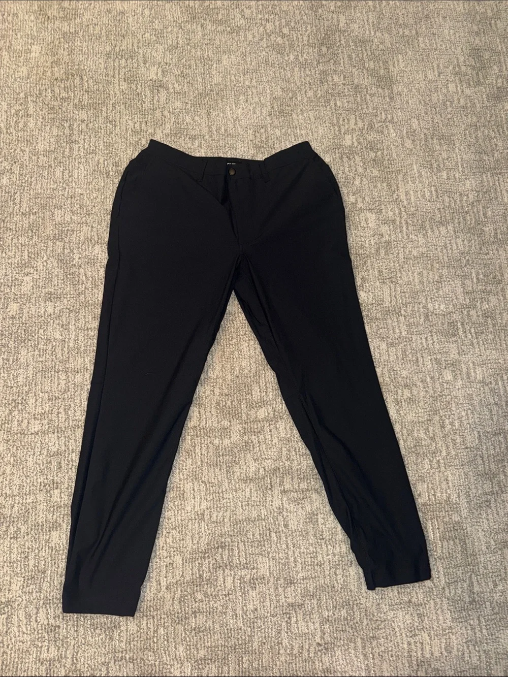 Cuts Clothing Men's Black Stretch Tapered Pants